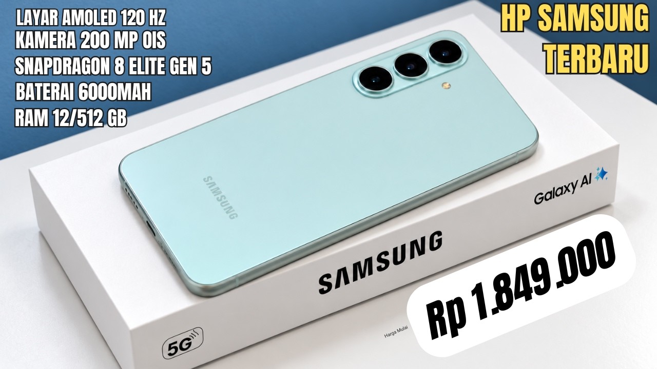 BARU SAJA DIRILIS‼️6000mAh + RAM 12/512GB | HP SAMSUNG TERBARU DAN TERBAIK OKTOBER 2026