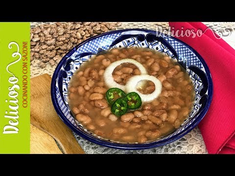 Deliciosos Frijoles de la Olla / Pot Cooked Pinto Beans (Mexican Style)