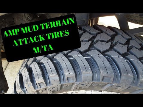 AMP Mud Terrain Attack M/TA tires, 305/55R20