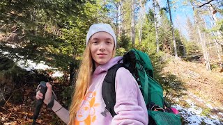 2-Day Solo Camping Adventure | Forest Cooking & Night Snow (ASMR) - Cooking & Deep Relaxation