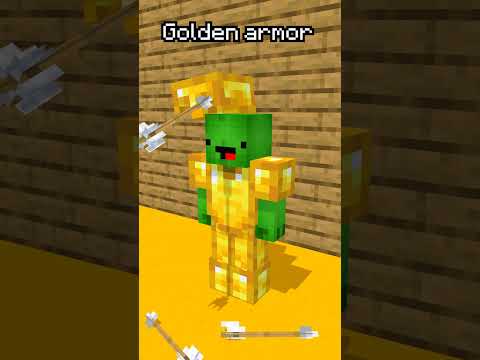 Armor Test 💀🔥 - JJ and Mikey Maizen Minecraft Animation #maizen #minecraft #shorts