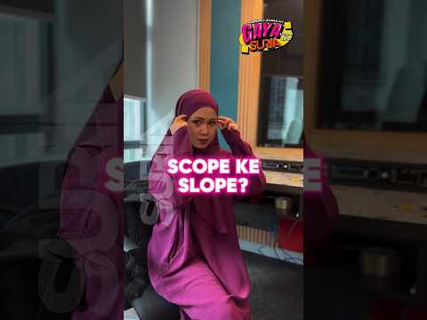 Trend scope pula katanya, risau Cik Piah slope rambut je kejap lagi 😂 #suriafm #gayasuria