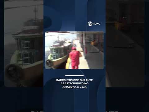 VÍDEO: barco 'explode' durante abastecimento no Amazonas | #sbtnews