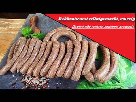 Wildbratwurst nach eigenem Rezept/Venison Sausage homemade according to our own German sausagerecipe