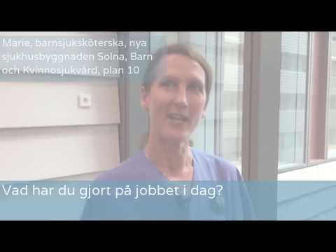 Marie, barnsjuksköterska, Solna