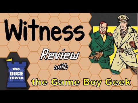 The Game Boy Geek (Dice Tower) Reviews Witness (NO SPOILERS)