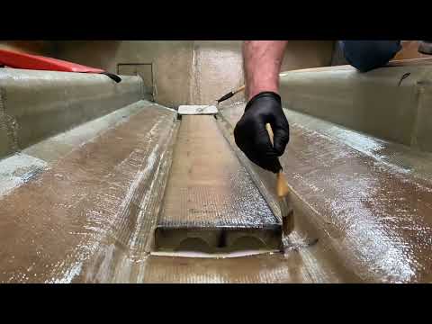 22’ Bullet Boat Restoration “ Install Fuel Tank Support”