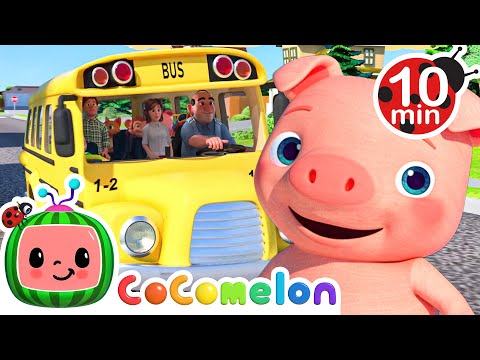 Wheels on the Bus - Animal Edition | CoComelon Nursery Rhymes & Kids Songs