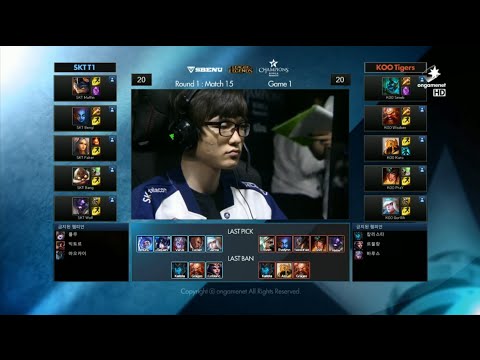SKT vs KOO Game 1 Highlights - SK TELECOM T1 vs KOO TIGERS - Week 3 LCK Champions Korea Summer 2015