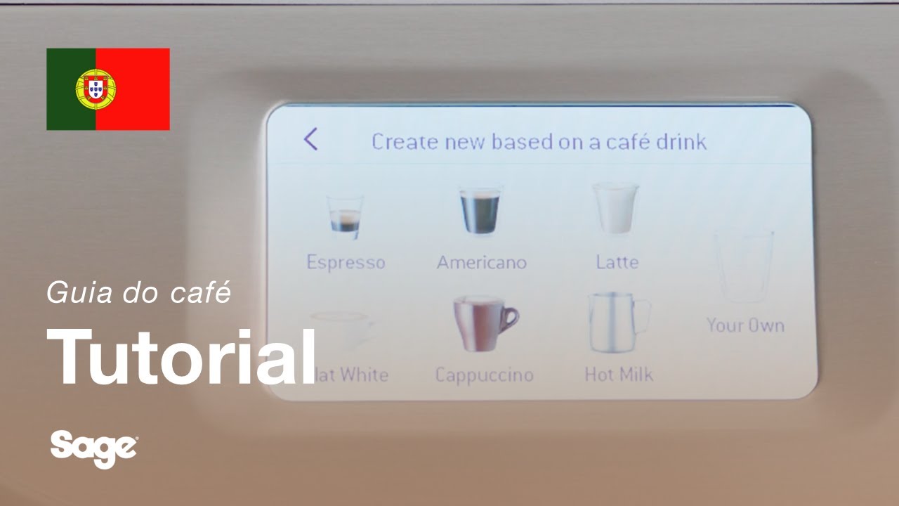 Personalizar e guardar a seleção de bebidas