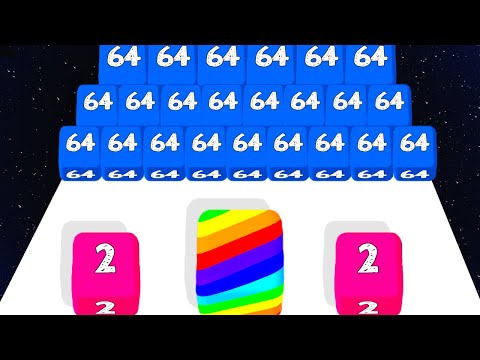 Jelly Run vs Bounce Merge 2048 Join Numbers: Max Level 87923K - Gameplay Mobile Android, iOS