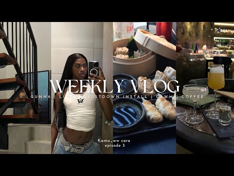 WEEKLY VLOG: Realistic week in my life | Living alone | bustdown install | gunna concert | GRWM