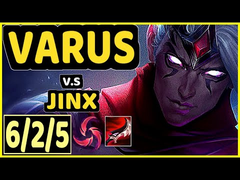 DEáDLY (VARUS) vs JINX - 6/2/5 KDA BOTTOM ADC CHALLENGER GAMEPLAY - EUW