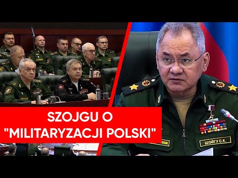 Szojgu obawia się polskiej armii. "Istnieją ryzyka związane z militaryzacją Polski"