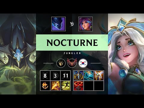 Nocturne Jungle vs Lillia - KR Grandmaster Patch 25.21