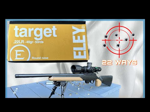 Tikka and Eley Target.  Ammo testing pt 1.