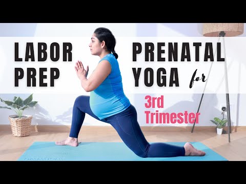 Labor Prep Prenatal Yoga Flow for Third Trimester | 20 Mins Prenatal Yoga for Natural Birth