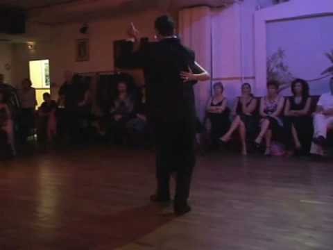 Marek Szotkowski  and  Véronique Bouscasse  are  dancing  to  the  tango  "  Jamas Retornaras  "