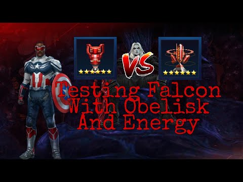 Testing Falcon With Obelisk And Energy - Marvel Future Fight