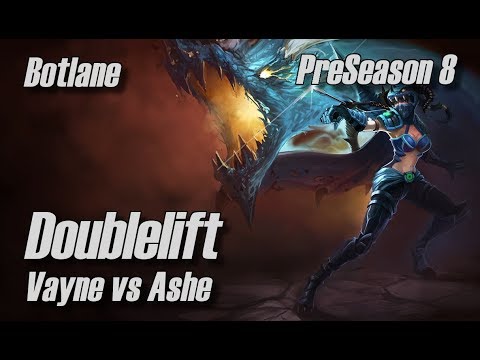 Doublelift - Vayne vs Ashe Botlane - PreSeason 8