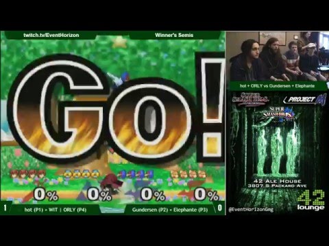 Construct 46 -  hot + WIT | ORLY vs Gundersen + Elephante - Melee Doubles WS