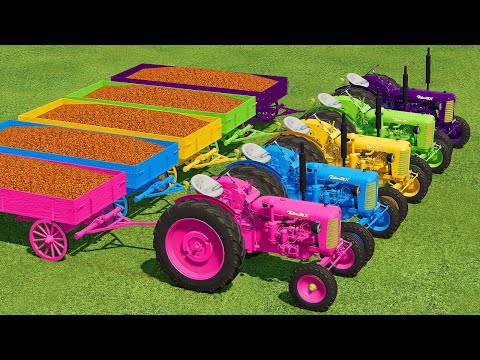 TRANSPORT, HARVEST & LOAD SORGHUM WITH MINI ZETOR TRACTORS - Farming Simulator 22