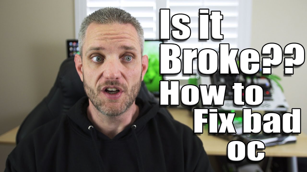 How to fix a bad overclock on any Video Card
