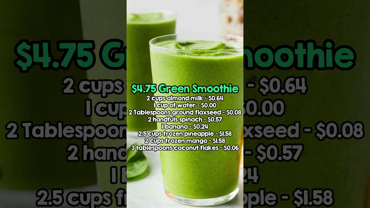 $4.75 Green Smoothie | Recipes under $5
