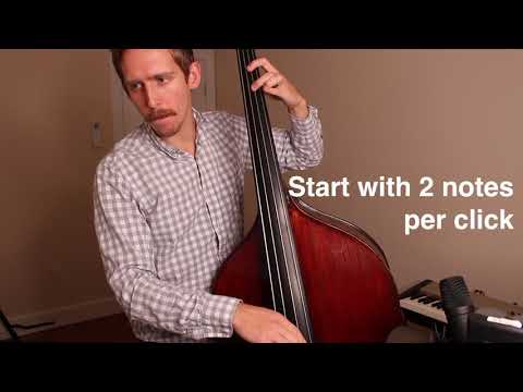 One Minute Bass Lesson #2 - Slow Metronome Subdivision Exercise