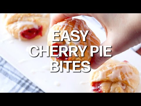 How to make: EASY CHERRY PIE BITES