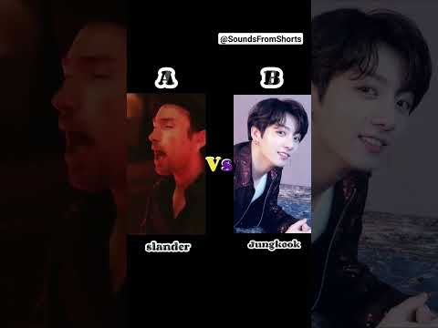 slander Vs Jungkook sing love is gone _ who did best _ #bts #slander #jungkook #shorts