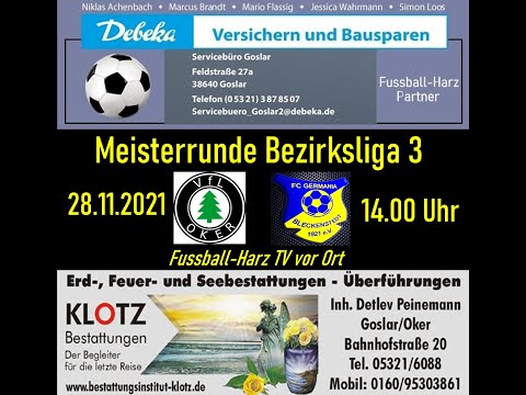 28 11 2021, VfL Oker - FC Germania Bleckenstedt 0:4 (0:2) Fussball-Harz TV Meisterrunde Bezirksliga