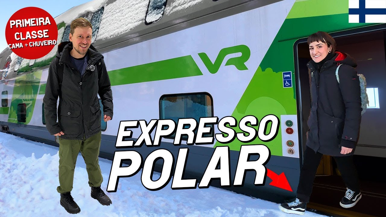 🇫🇮 FOMOS DE TREM NOTURNO ATÉ O POLO NORTE e olha no que deu | Alemanizando