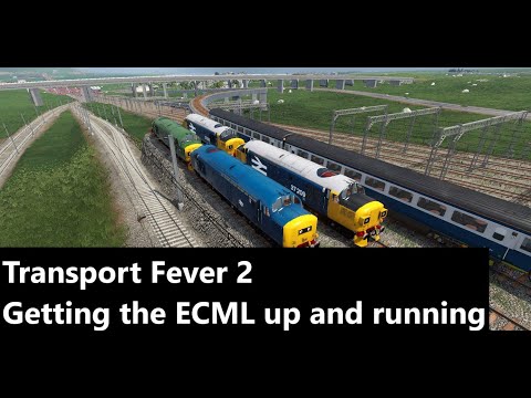 Transport Fever 2: Getting the trains out on the ECML (and a few other bits) European Gameplay S1/E9