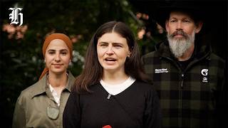Green co-leader Chlöe Swarbrick speaks to media