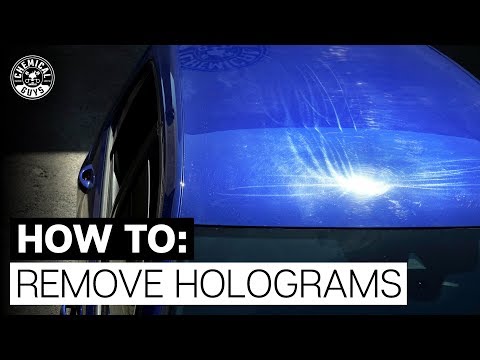 Eliminar hologramas y marcas de pulidora