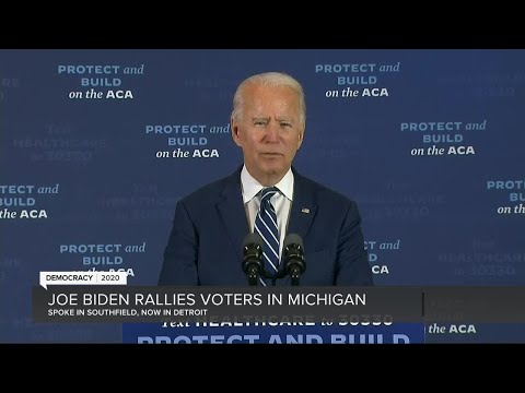 Joe Biden speaks in Southfield & Detroit