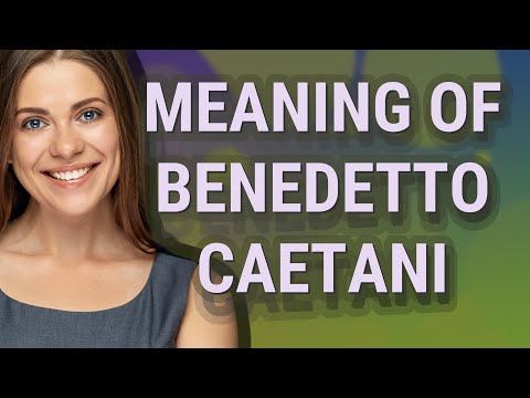 Benedetto caetani | meaning of Benedetto caetani