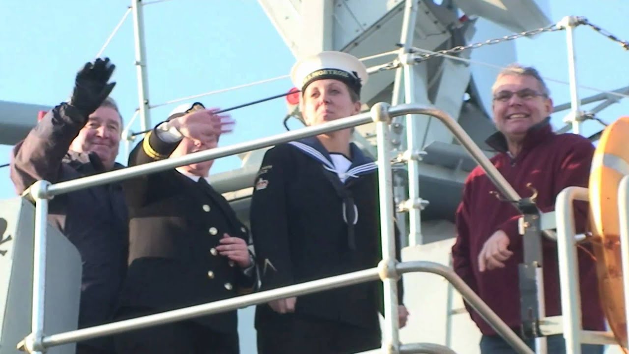 HMS Montrose returns to Plymouth after five month deployment HD