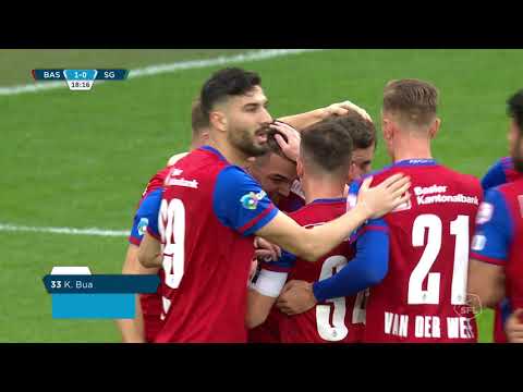 Kevin Bua GOAAL Basel VS St. Gallen