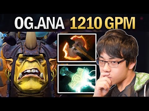 THE GAME THAT OG.ANA GOT 1210 GPM USING BATTLEFURY ALCHEMIST - DOTA 2 PRO GAMEPLAY