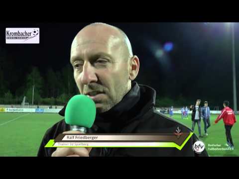 Krombacher Pokal Baden 2013/14: FC Astoria Walldorf - SV Spielberg - Interview Ralf Friedberger