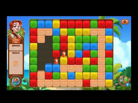 Lost Island Blast Adventure Level 34 NO BOOSTERS - A S GAMING