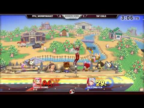 VS Weekly 3/30/17 - Winners Semis - WormyNugget (Diddy) vs. Child (Bayonetta) - Smash 4