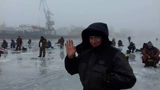 Зимняя рыбалка в калаче на дону