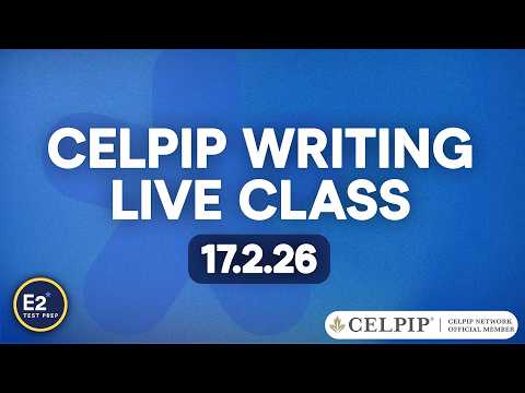 CELPIP Writing- FREE E2 CELPIP Live Class!