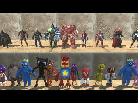 Super Heroes vs Monster Creepy Animal Revolt Battle Simulator