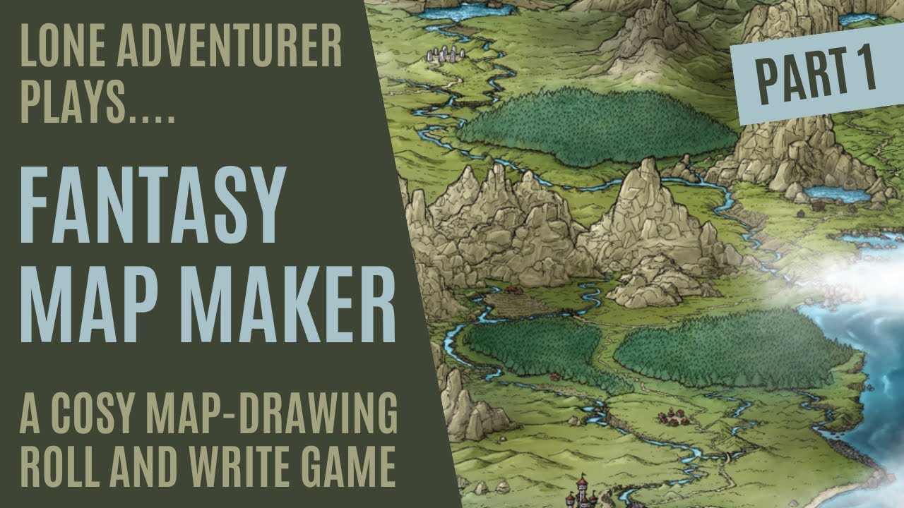 Fantasy Map Maker | A cosy map-drawing roll-and-write game | Part 1