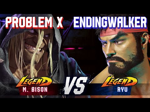 SF6 ▰ PROBLEM X (M.Bison) vs ENDINGWALKER (Ryu) ▰ High Level Gameplay