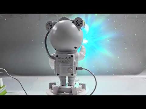 Astronaut Galaxy Projector – Star and Moon Projector with Bluetooth Speaker, Ambient Sound, Galaxy Lights for Bedroom with Timer and Remote, Nebula Night Light 360° Adjustable, Starry Space Ceiling Lamp. video
